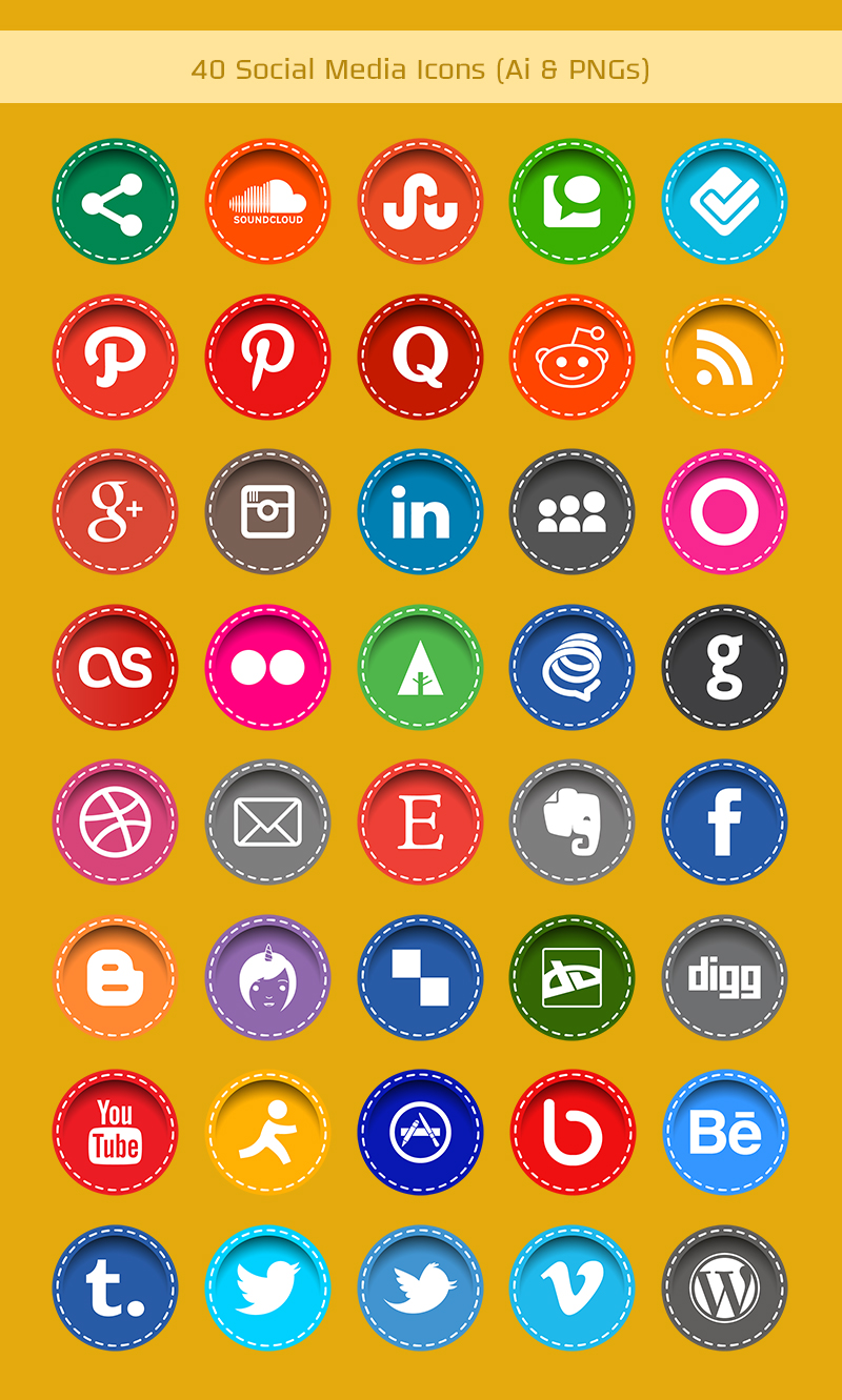 Free Social Media Icon Sets