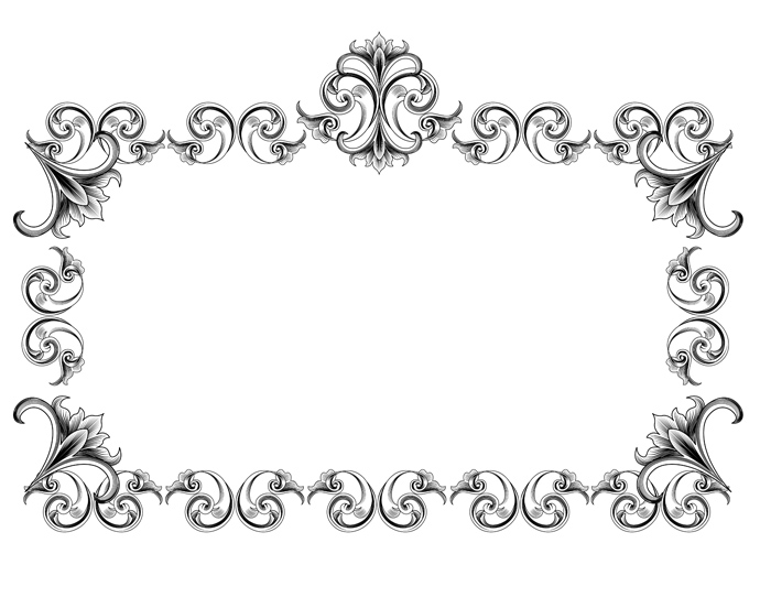 20 Photos of Black Victorian Frame Vector