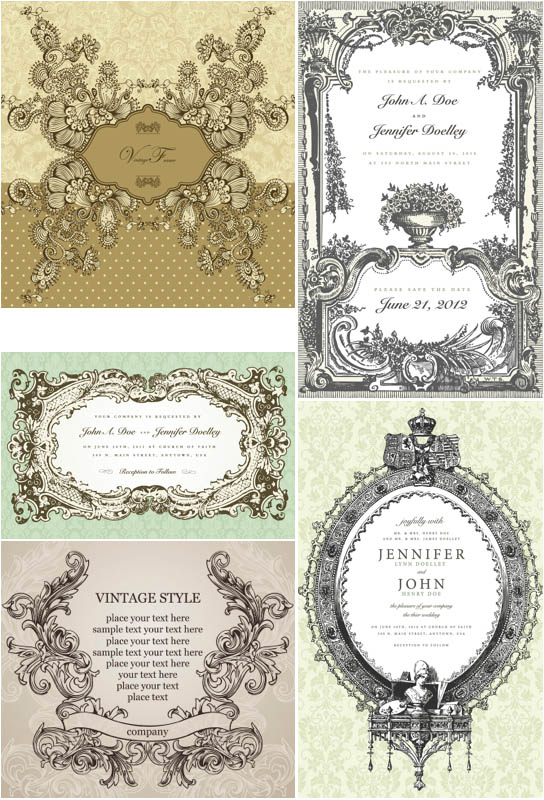 Free Victorian Vector Decorative Frames