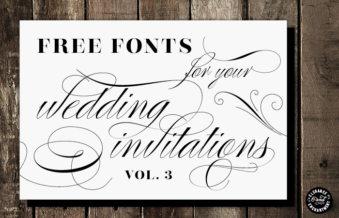 14 Free Wedding Fonts Images