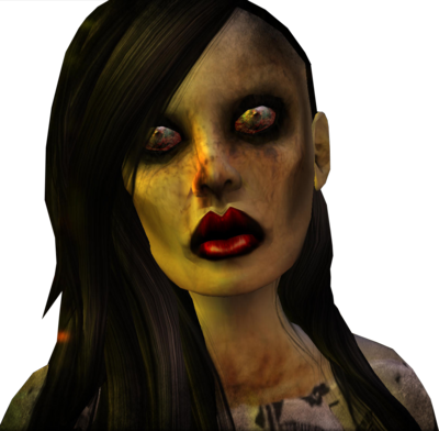 12 Zombie Girl PSD Images