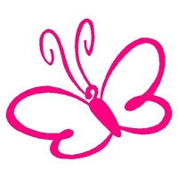 Girly Butterfly Icon Girly Butterfly Icon