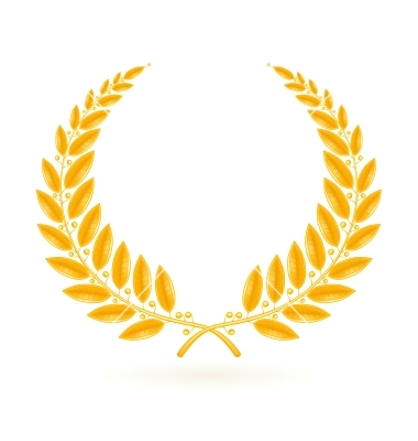 Gold Laurel Wreath Vector