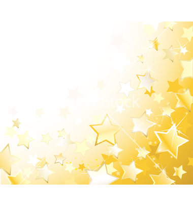 Gold Star Border Vector