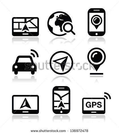 GPS Navigation Icons