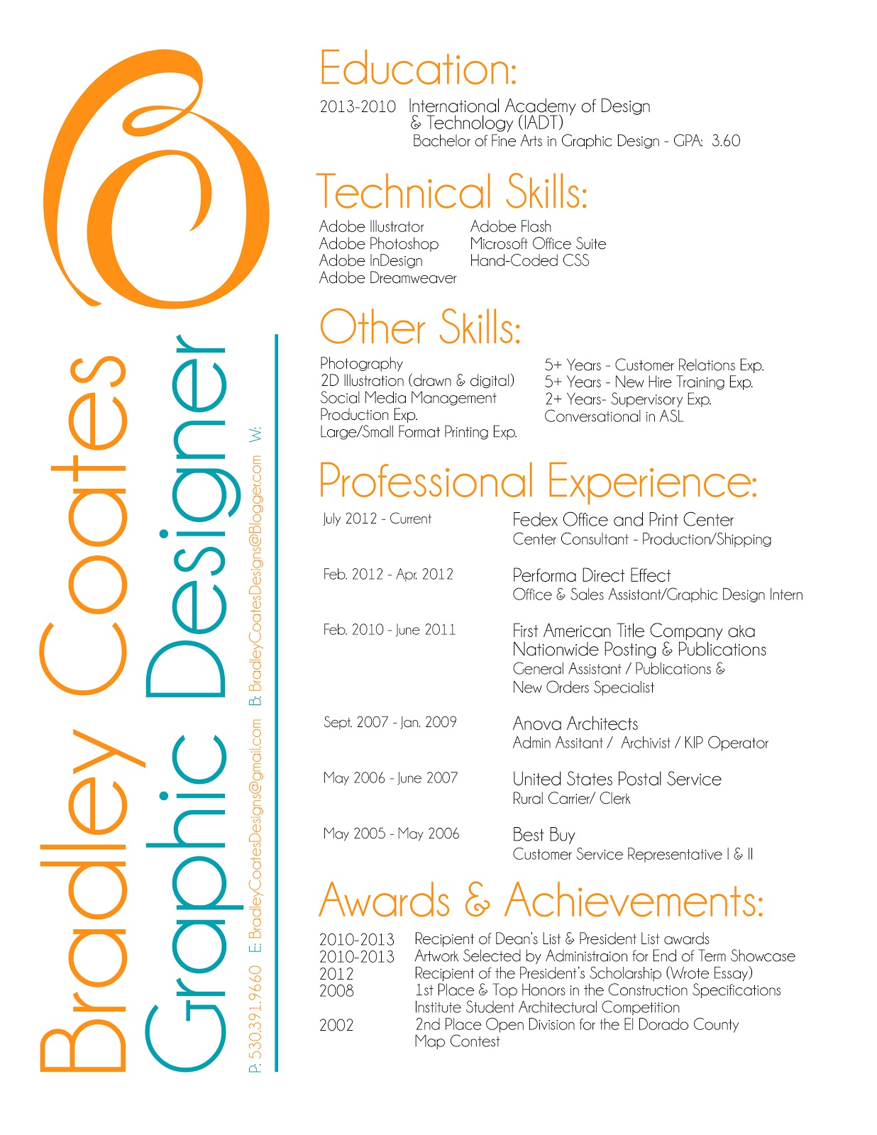 Graphic Design Resume