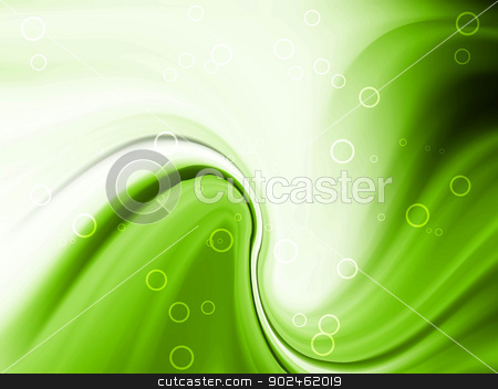 Green Abstract Swirl Vector