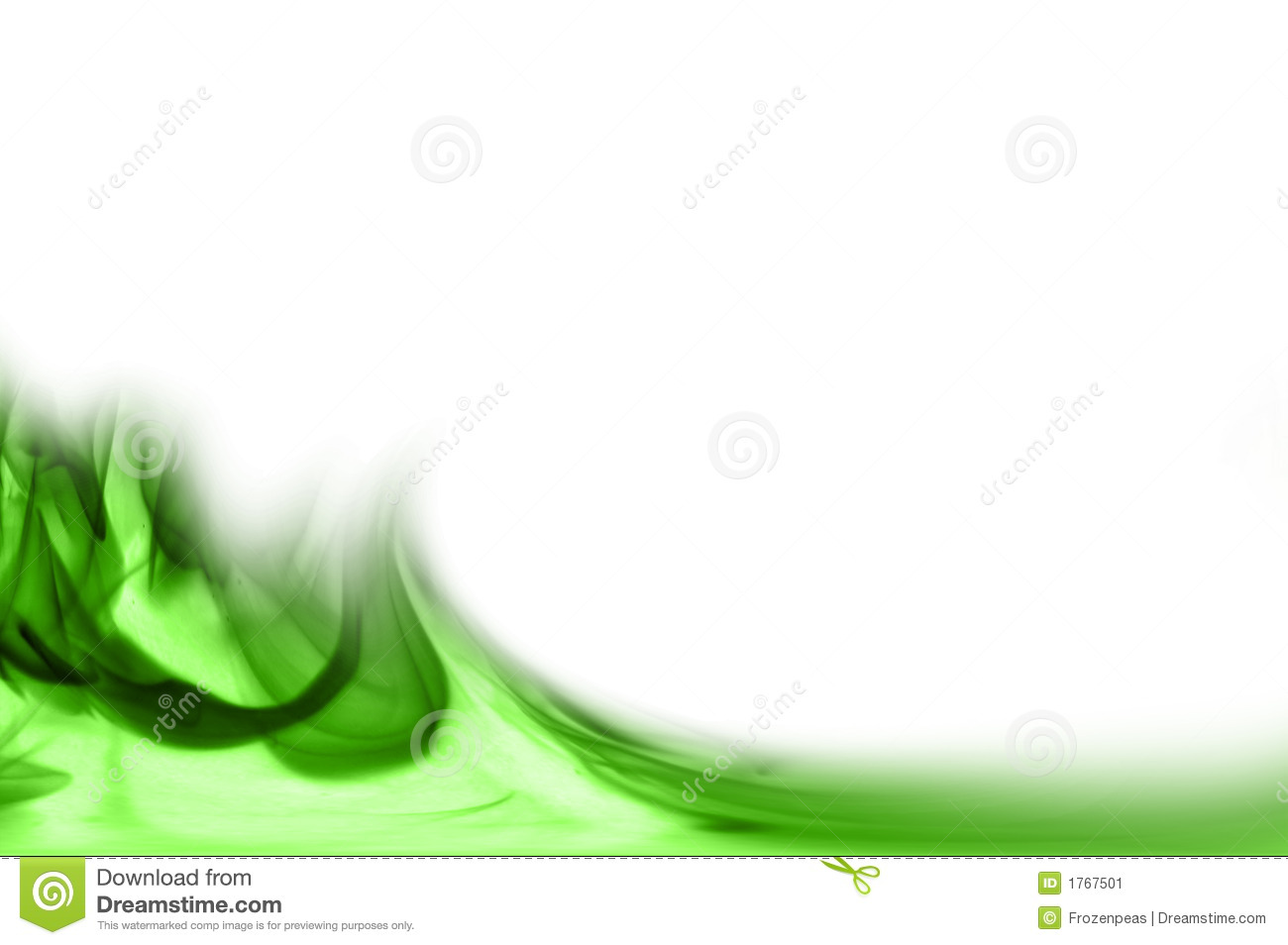 Green Abstract Swirl