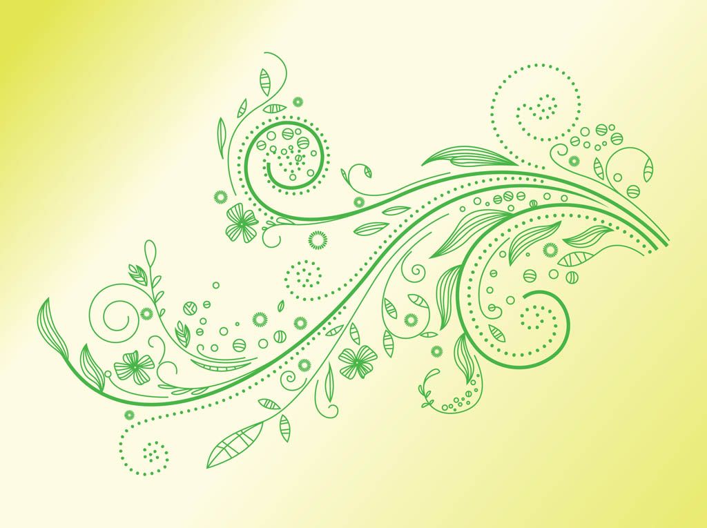 Green Swirl Clip Art Free