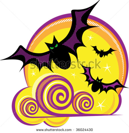 Halloween Bats Clip Art