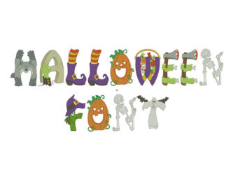 Halloween Machine Embroidery Designs Fonts