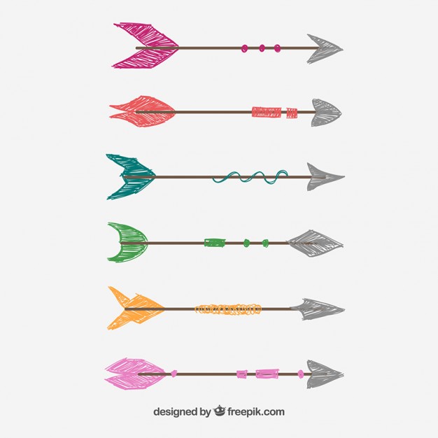 Hand Drawn Arrows Vector Free