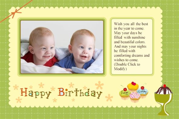 Happy Birthday Card Template