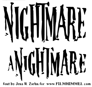 Horror Alphabet Fonts Scary