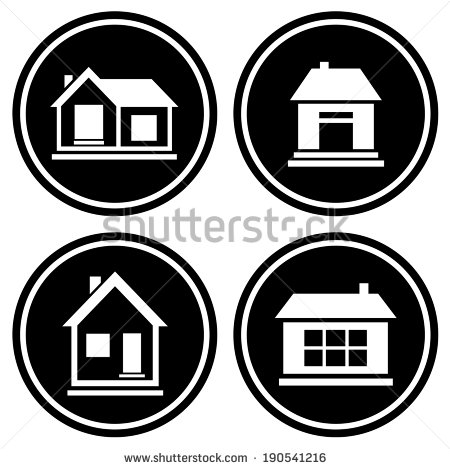 House Icon Black and White