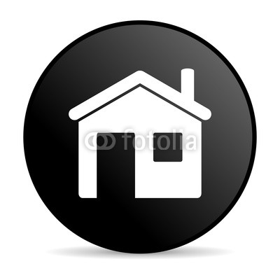 House Icon Black Circle