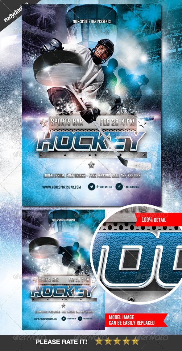 Ice Hockey Flyer Templates Free