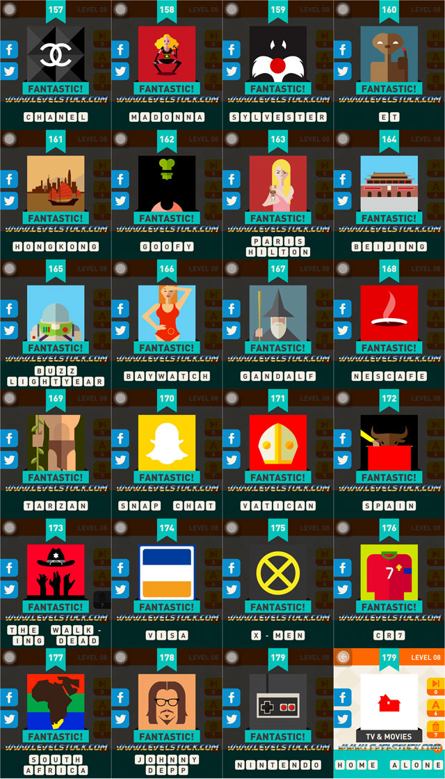 Icon Pop Mania Answers Level 6