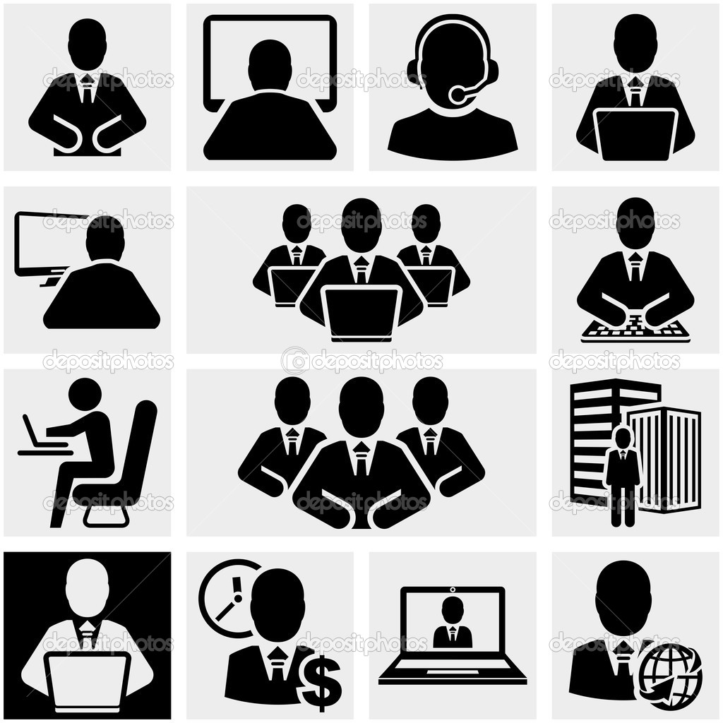 Icons Vector Business Men