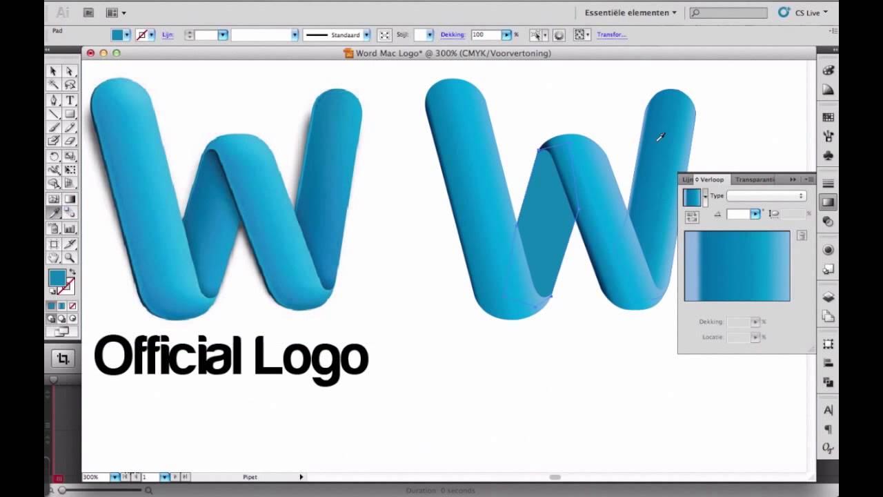 Illustrator Word Logo