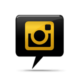 Instagram Comment Icon Black