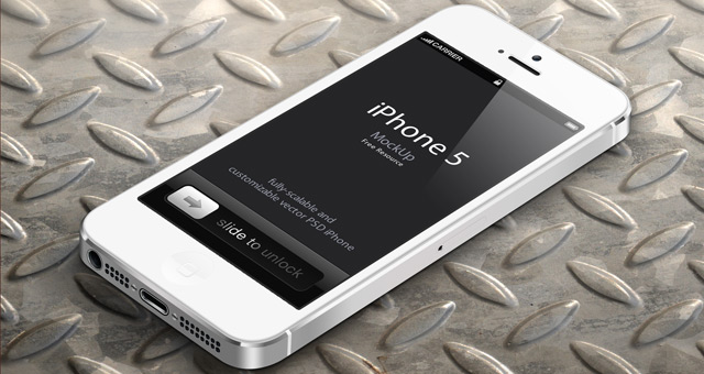 iPhone 5 Mockup Psd Free