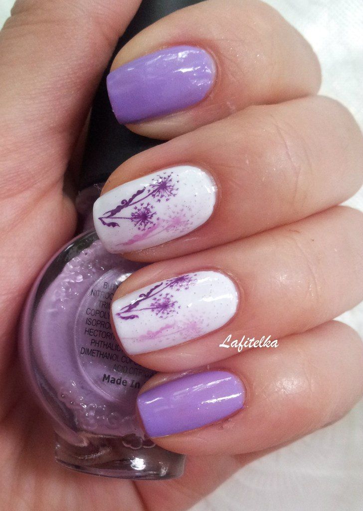 Lavender Nail Design