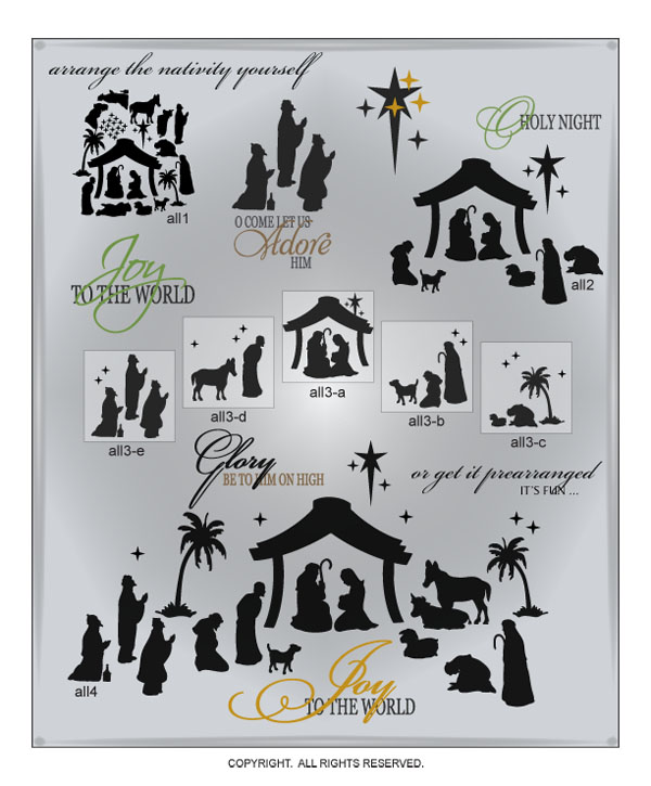 LDS Christmas Nativity Clip Art