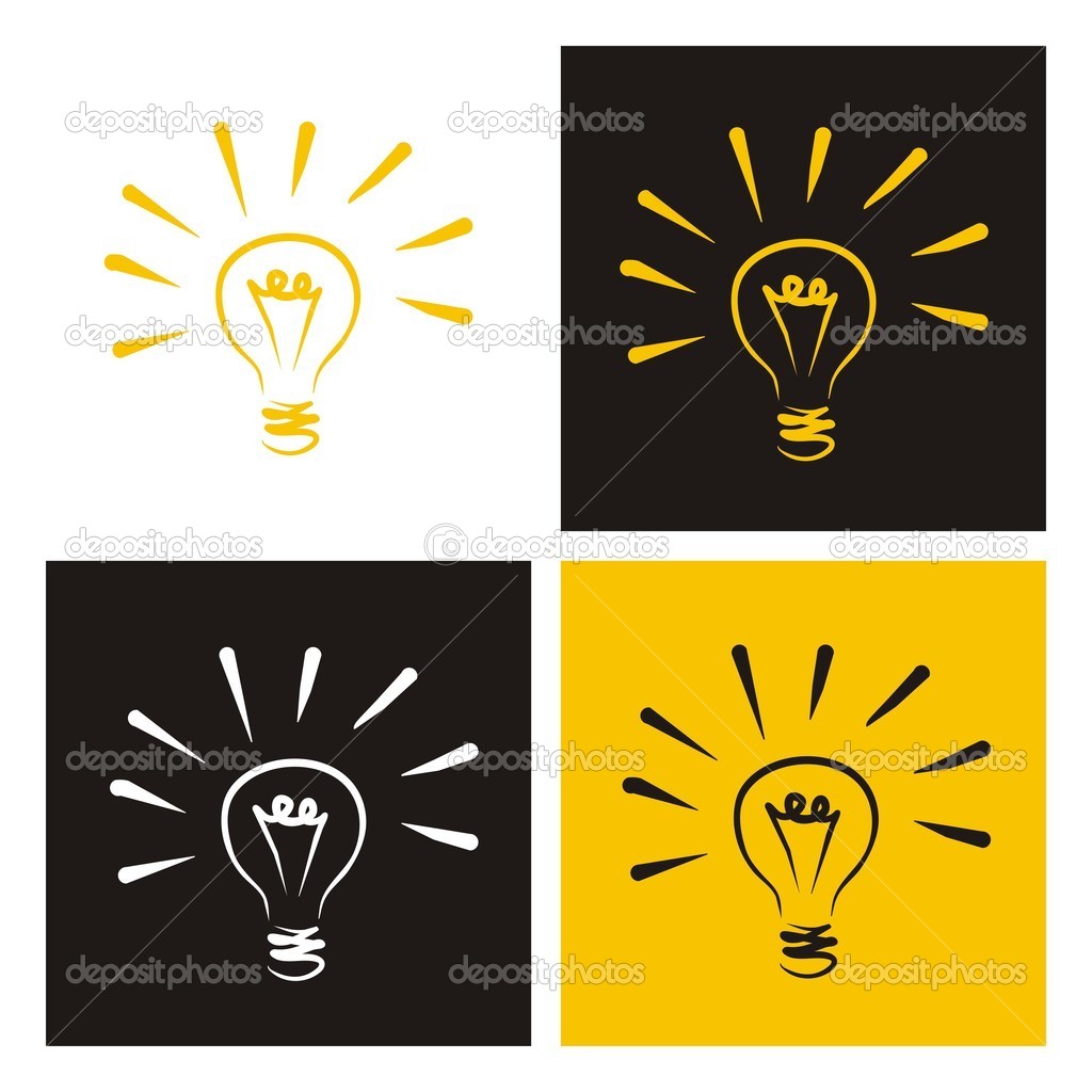 Light Bulb Icon Vector