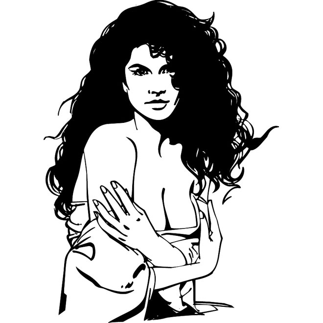 Long Black Hair Vector Long Black Hair Vector