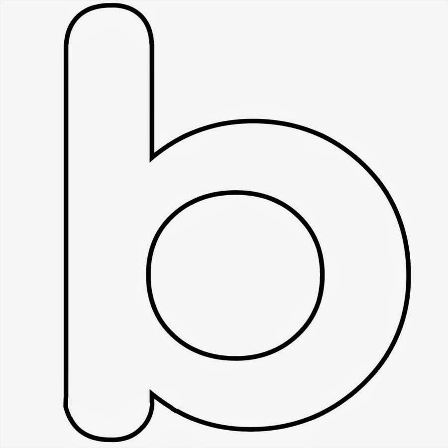 Lowercase Letter B Template Lowercase Letter B Template