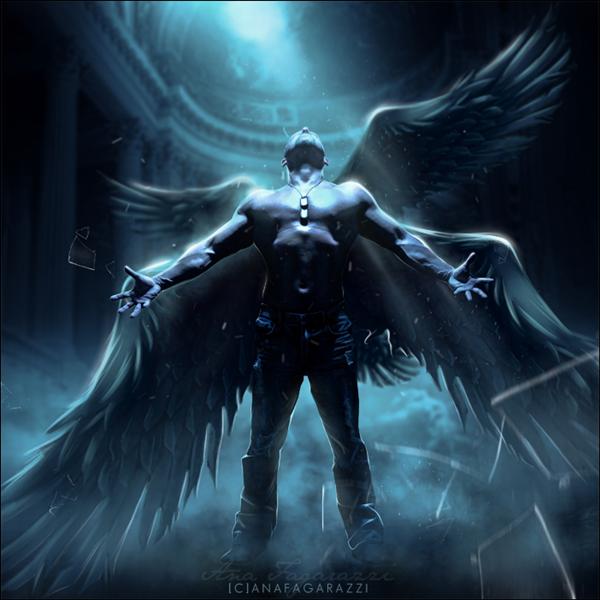 Male Dark Angel Art