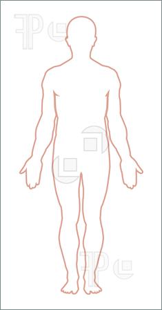 Male Human Body Outline Clip Art