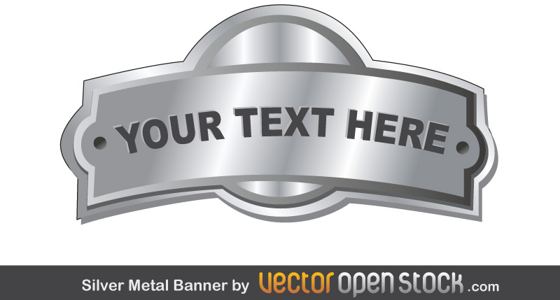 Metal Free Vector Art Banners