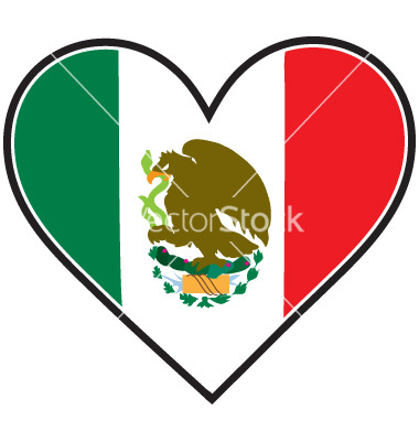 Mexican Flag Vector Art