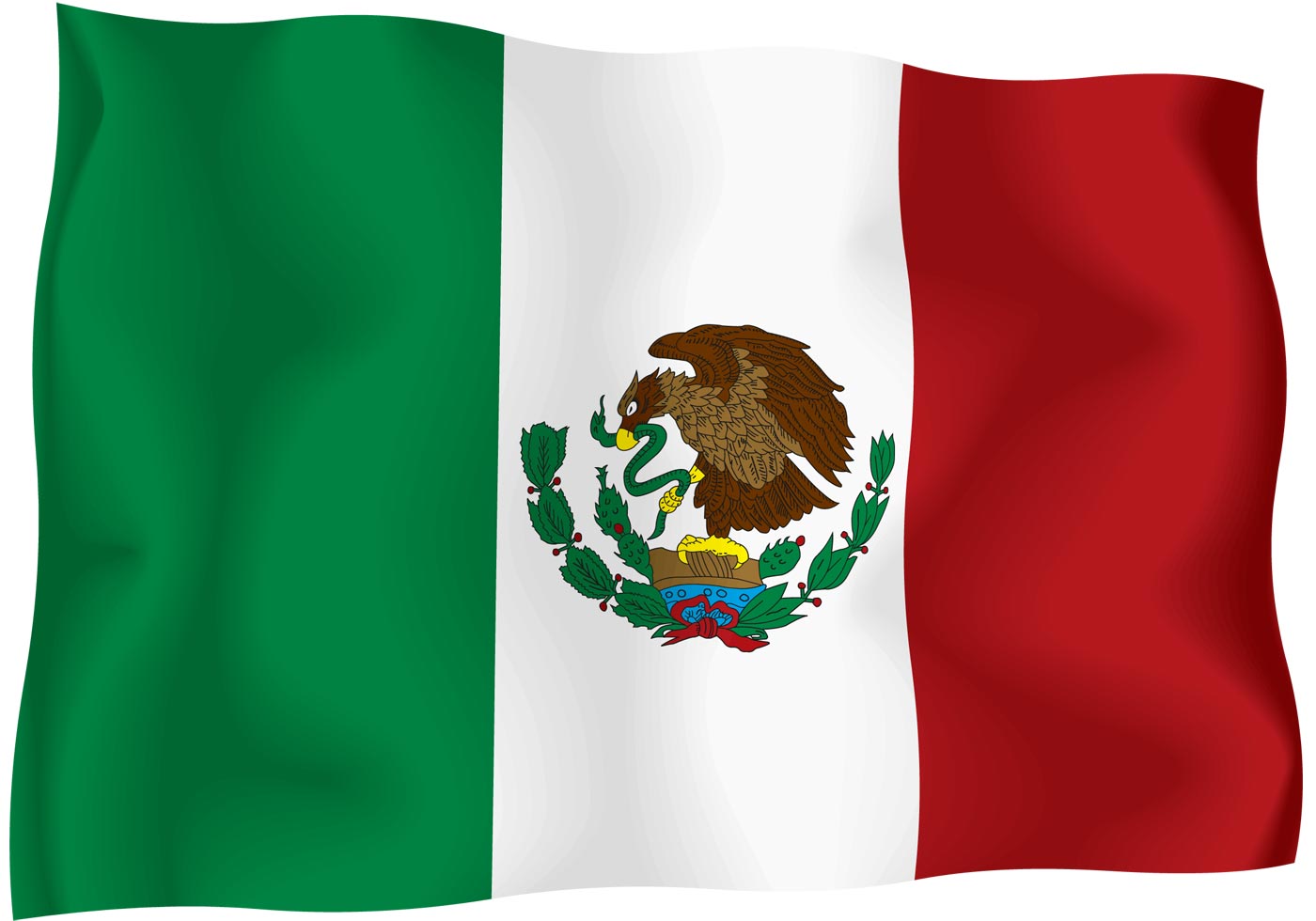 Mexican Flag Vector