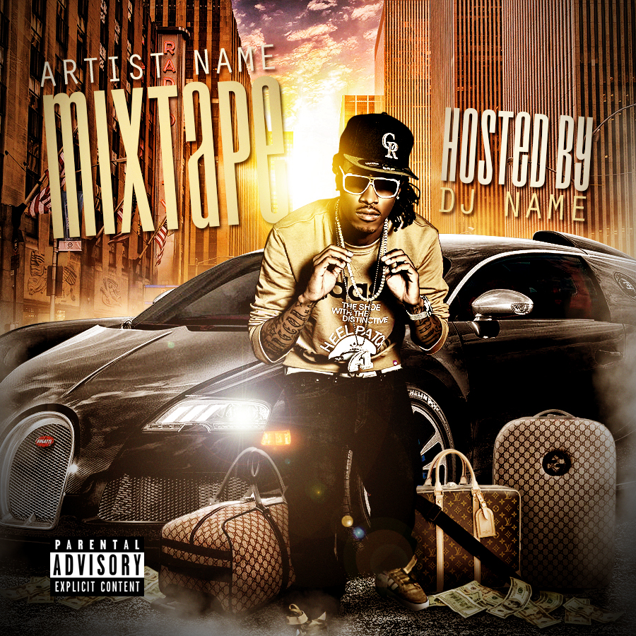 Mixtape Cover PSD Template