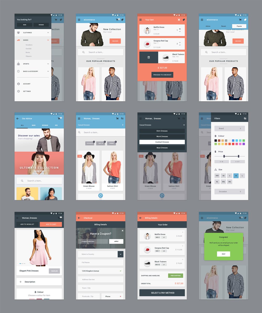 Mobile App Design PSD Free Download