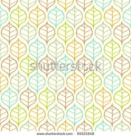 Modern Leaf Pattern Vector