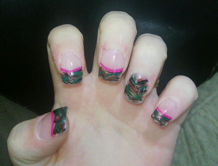 Mossy Oak Acrylic Nail Design Mossy Oak Acrylic Nail Design