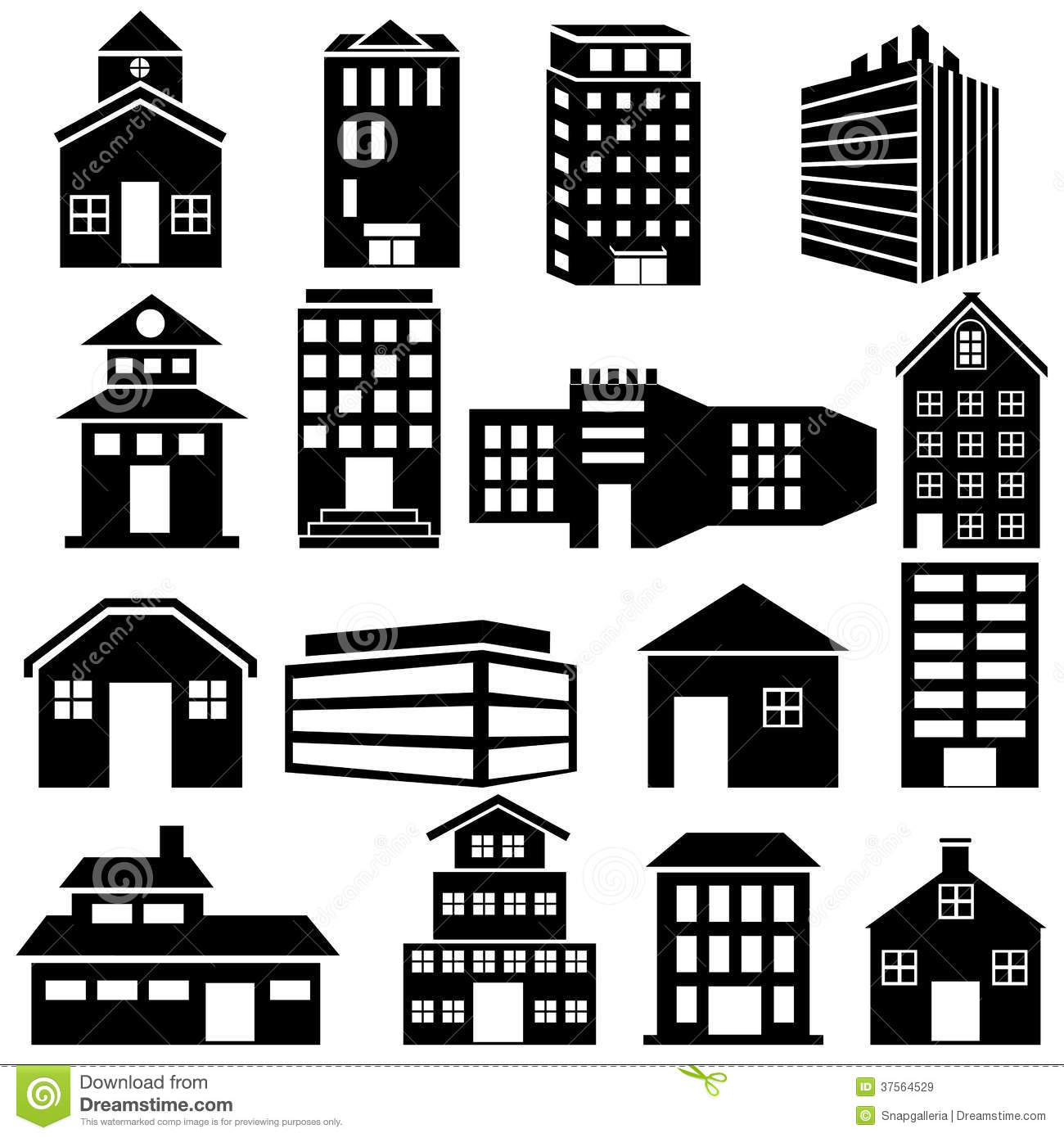 Office Building Icon Vector Free