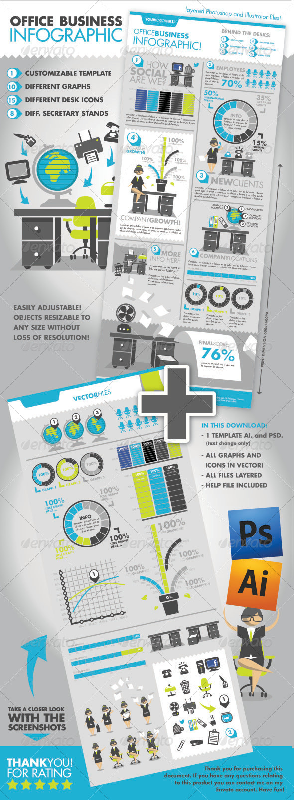 Office Infographic Template