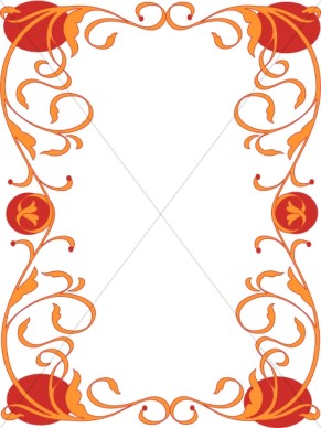 Orange Border Clip Art