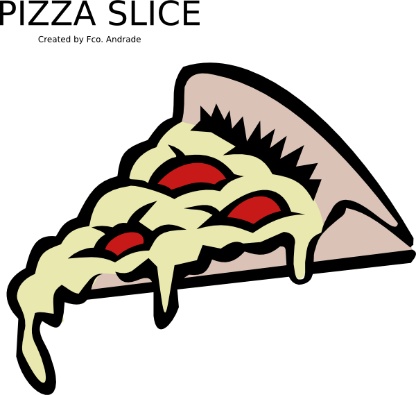 Pepperoni Pizza Slice Clip Art