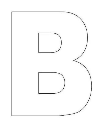 Printable Letter B Template