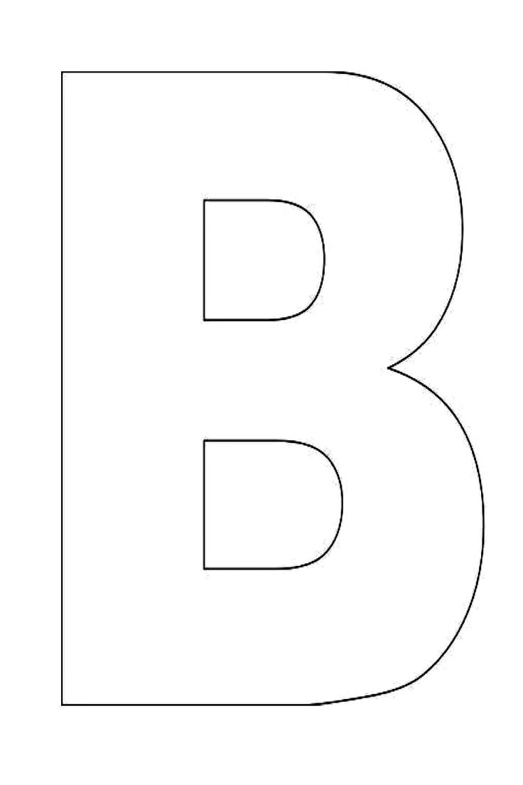 Printable Letter B Template