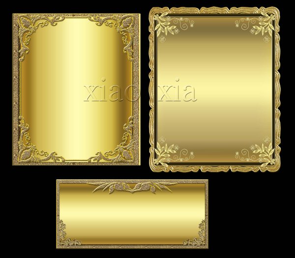 PSD Gold Border Frame