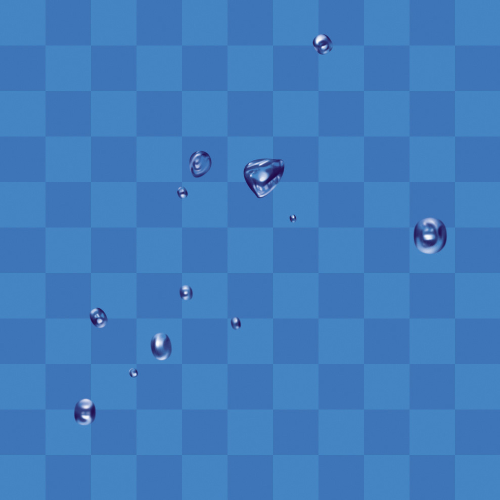 PSD Water Droplets