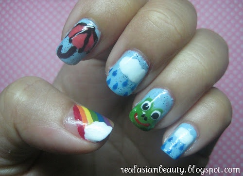 Rain Cloud Nail Art Designs Rain Cloud Nail Art Designs