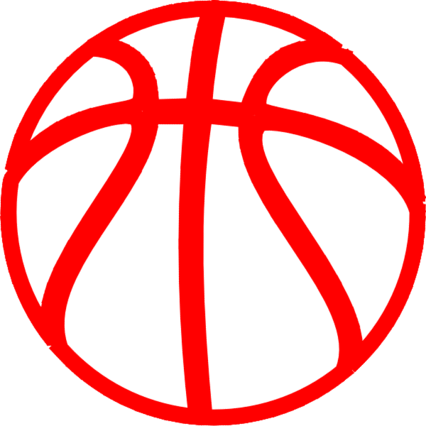 Red Basketball Clip Art